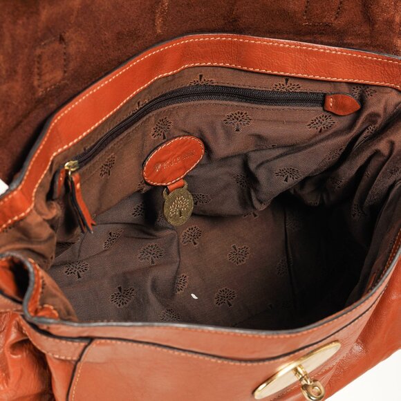 Mulberry Alexa Oak Soft Buffalo Leather Satchel - Picture 12 of 13